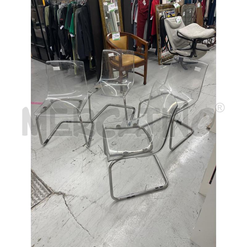 SEDIE PLASTICA 4PZ | Mercatino dell'Usato Roma somalia 3