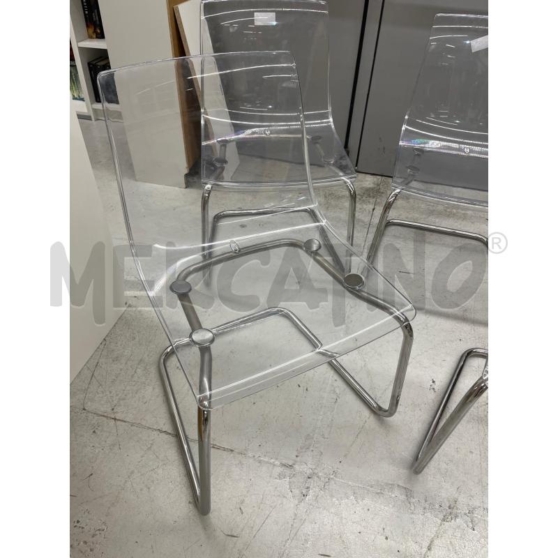 SEDIE PLASTICA 4  PZ | Mercatino dell'Usato Roma somalia 2