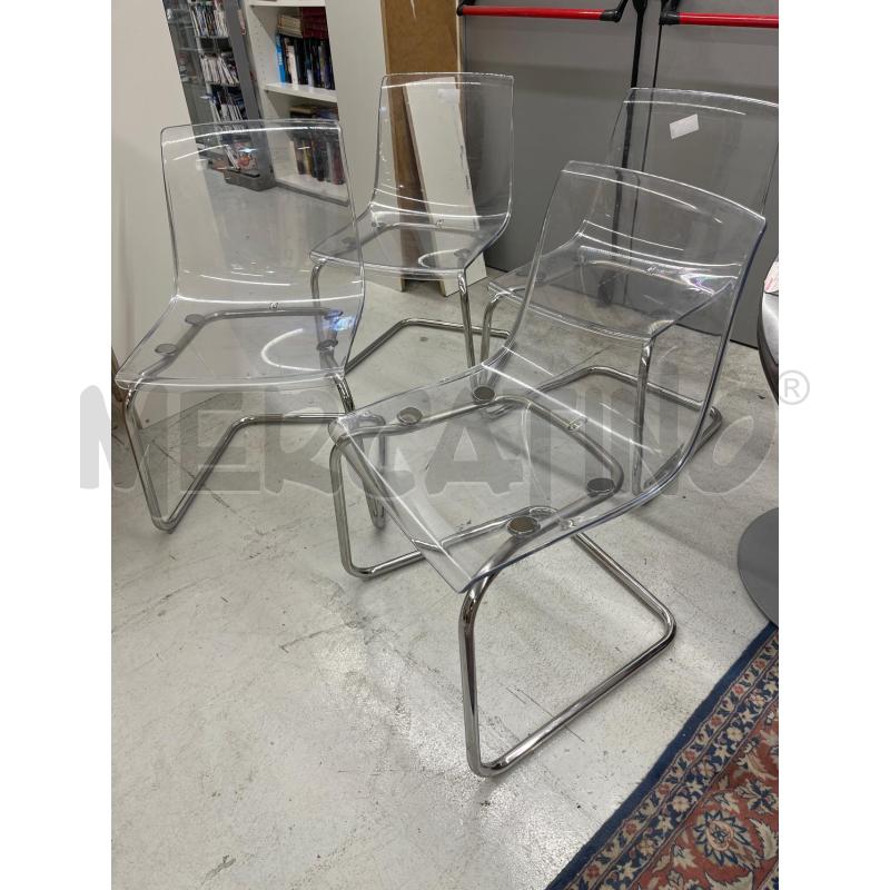 SEDIE PLASTICA 4  PZ | Mercatino dell'Usato Roma somalia 3