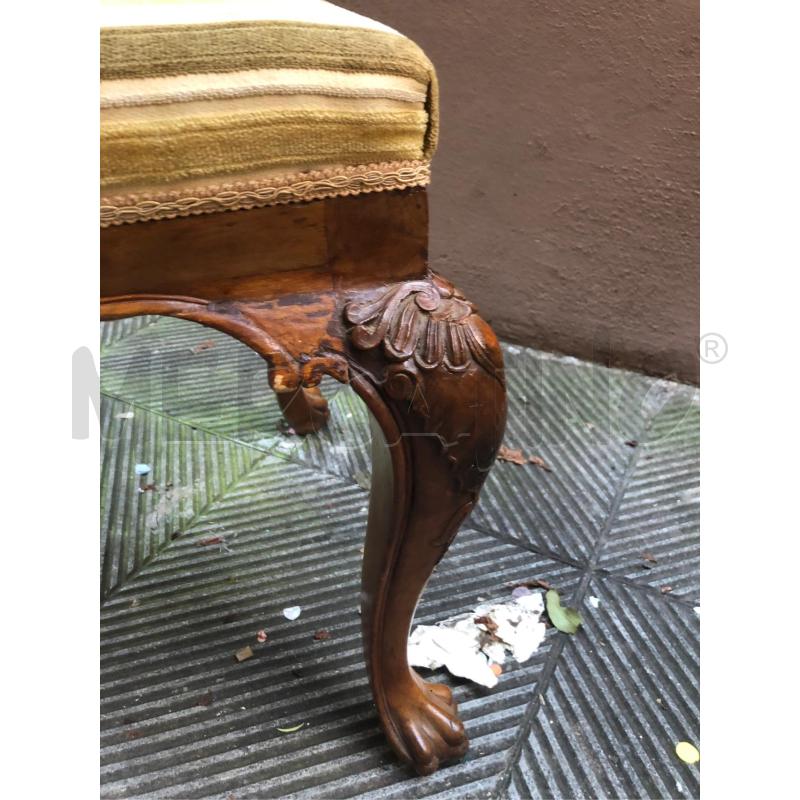 SEDIE PZ. 4 LEGNO TESSUTO RIGHE | Mercatino dell'Usato Roma somalia 2