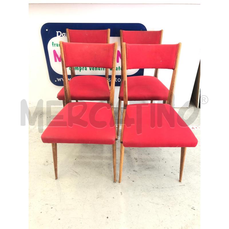 SEDIE SVEDESI DESIGN SILVIO CAVATORTA 4PZ | Mercatino dell'Usato Roma somalia 1