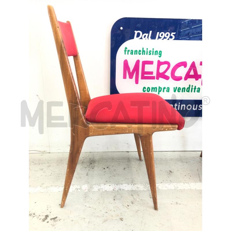 SEDIE SVEDESI DESIGN SILVIO CAVATORTA 4PZ | Mercatino dell'Usato Roma somalia 3