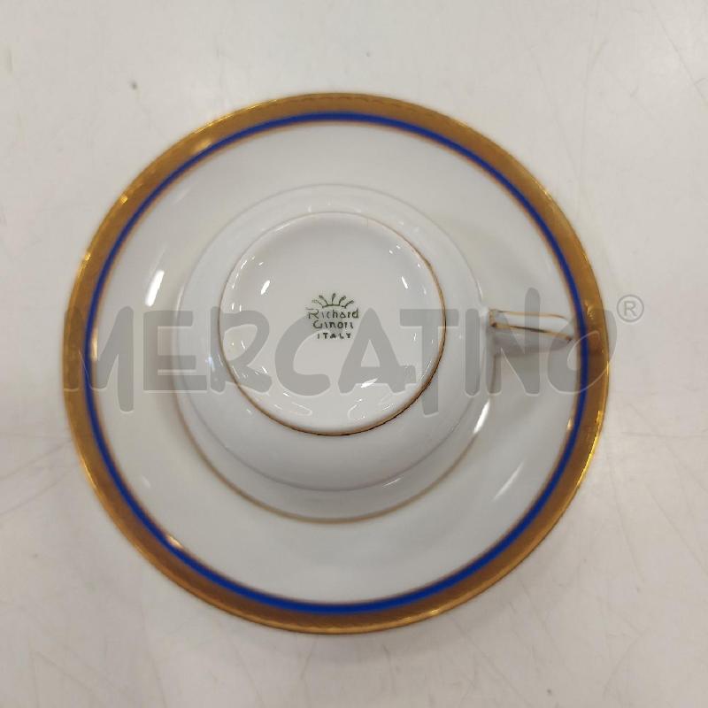 SERVIZIO THE' GINORI 13PZ FASCIA ORO/BLU | Mercatino dell'Usato Roma somalia 3