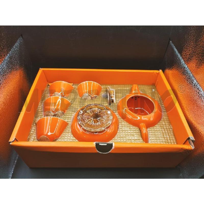 SET ORIENTALE CER ARANCIONE 4+2PZ | Mercatino dell'Usato Roma somalia 1