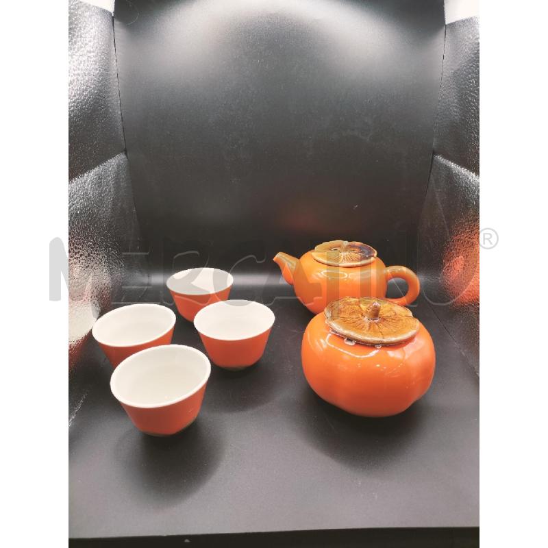 SET ORIENTALE CER ARANCIONE 4+2PZ | Mercatino dell'Usato Roma somalia 3