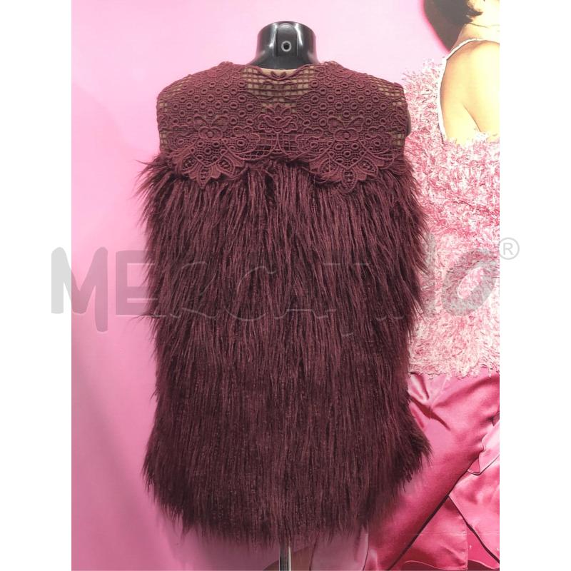 SMANICATO DONNA ATOS LOMBARDINI BORDEAUX ECOPELLICCIA NEW  | Mercatino dell'Usato Roma somalia 4