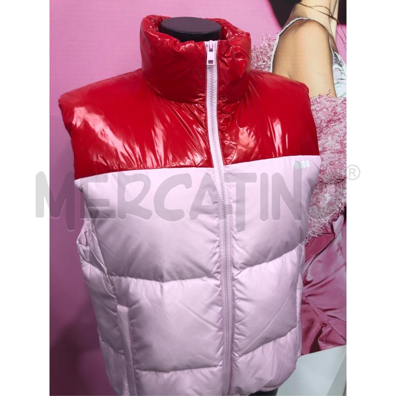 SMANICATO DONNA MSGM ROSA SOPRA ROSSO LUCIDO  | Mercatino dell'Usato Roma somalia 2