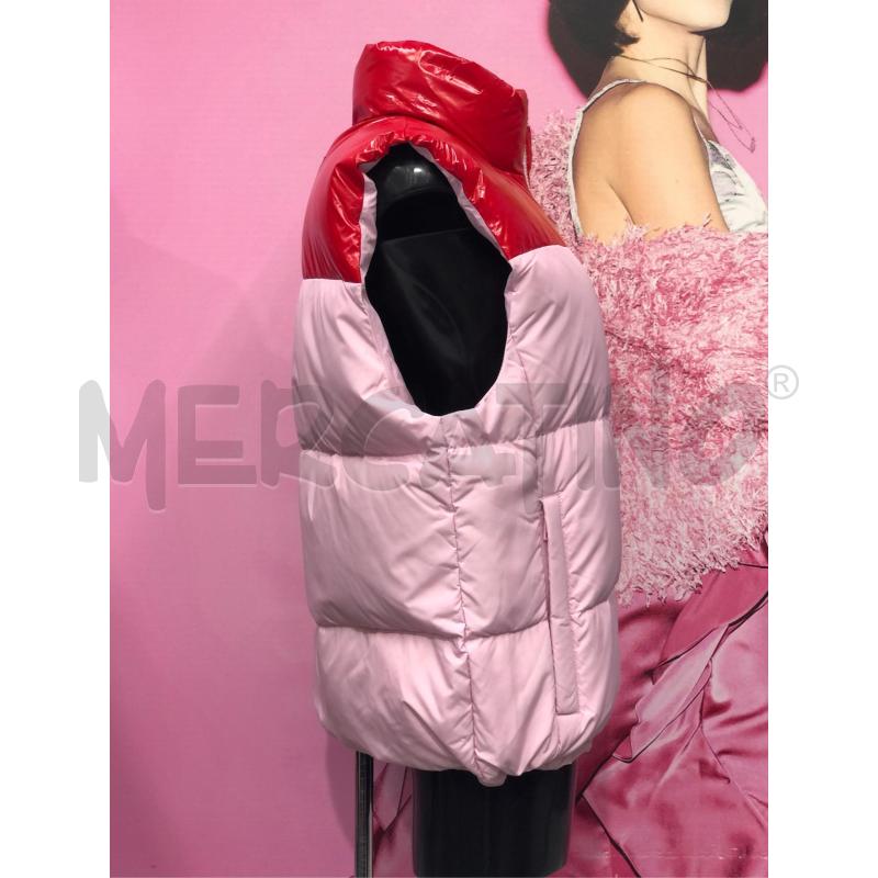 SMANICATO DONNA MSGM ROSA SOPRA ROSSO LUCIDO  | Mercatino dell'Usato Roma somalia 3