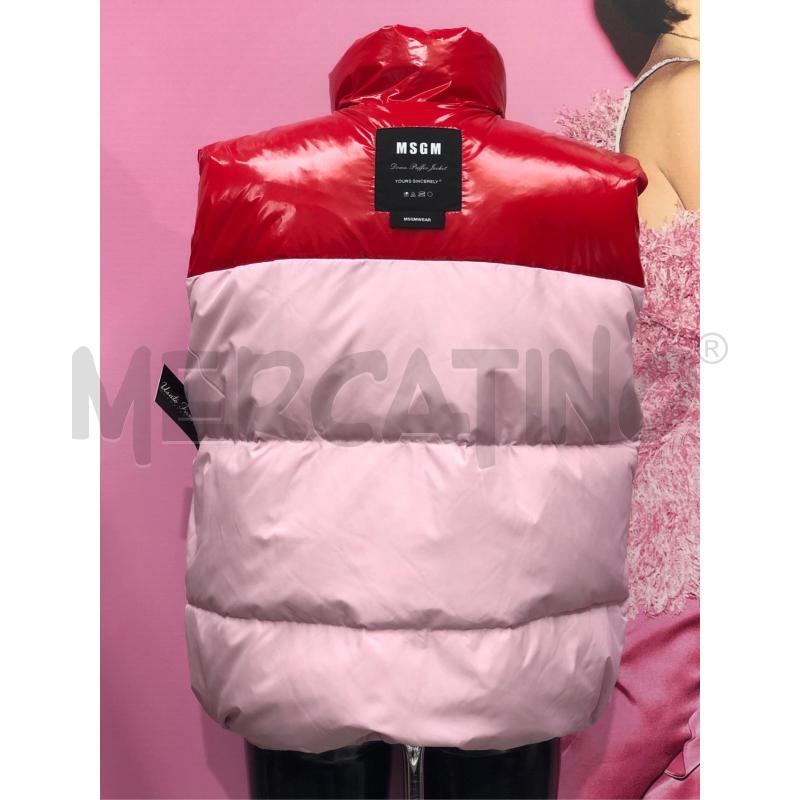 SMANICATO DONNA MSGM ROSA SOPRA ROSSO LUCIDO  | Mercatino dell'Usato Roma somalia 4