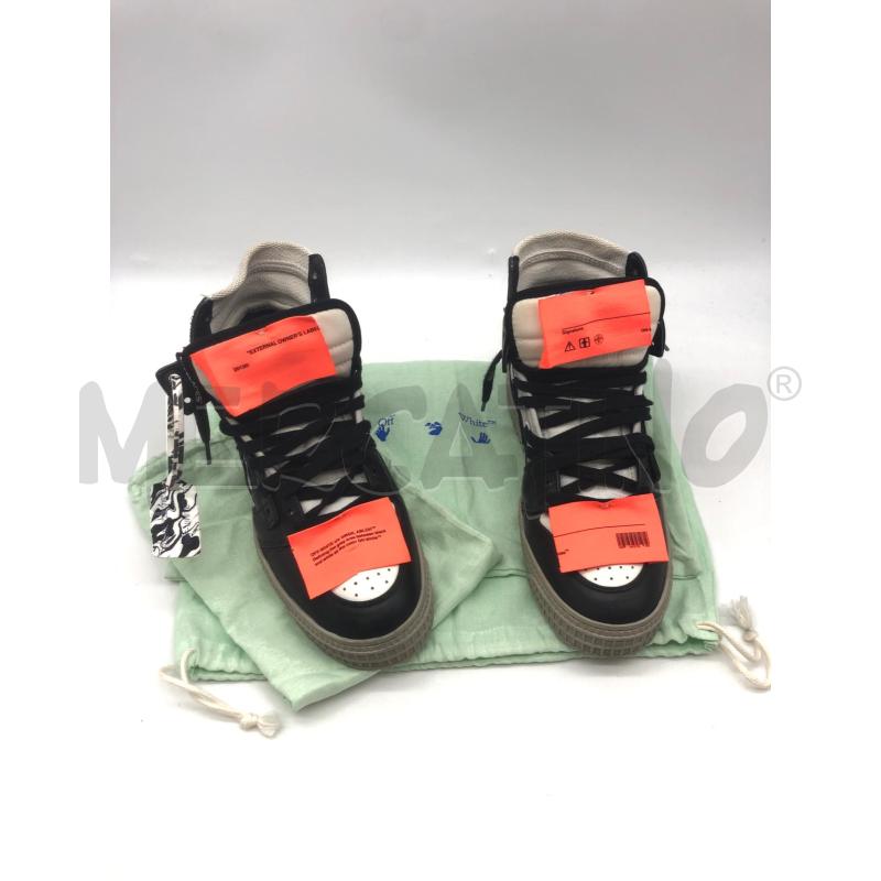 SNEAKERS DONNA OFF WHITE BIANCO NERO  | Mercatino dell'Usato Roma somalia 1