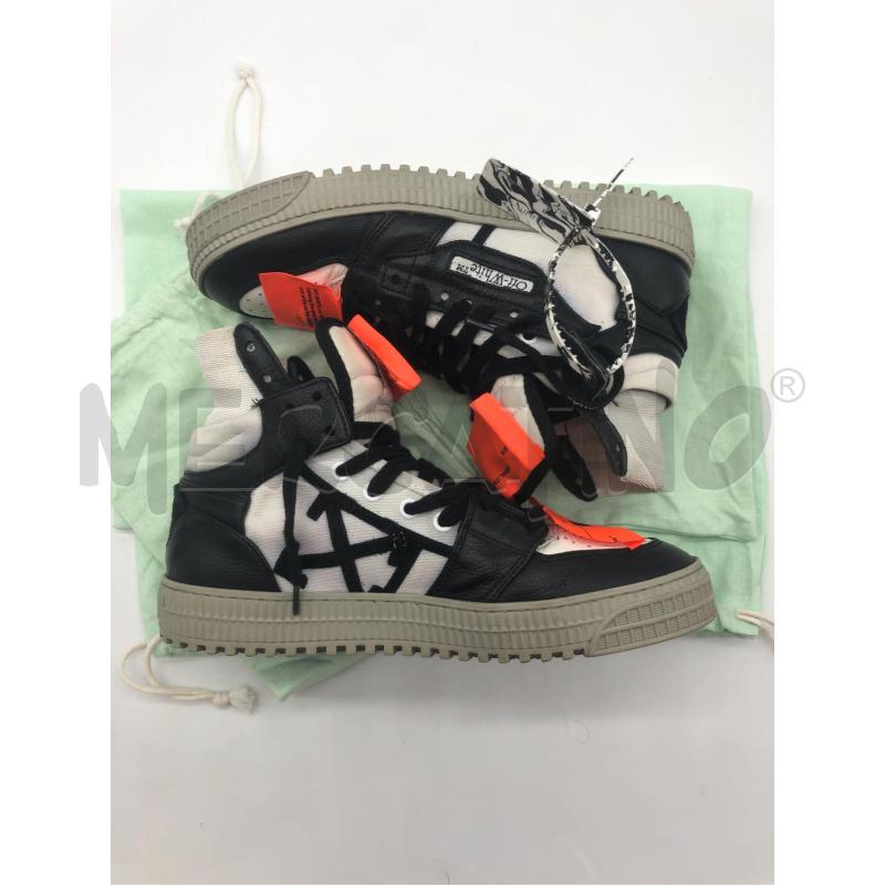 SNEAKERS DONNA OFF WHITE BIANCO NERO  | Mercatino dell'Usato Roma somalia 2