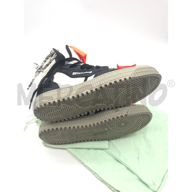 SNEAKERS DONNA OFF WHITE BIANCO NERO  | Mercatino dell'Usato Roma somalia 5