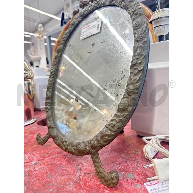 SPECCHIO DA TAVOLO OTTONE | Mercatino dell'Usato Roma somalia 2