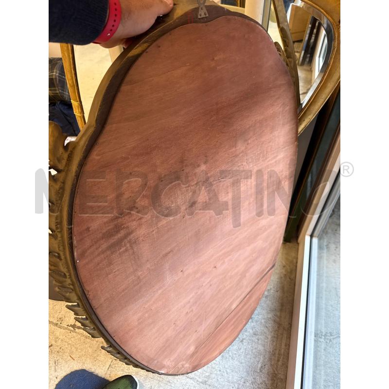 SPECCHIO  OVALE DORATO | Mercatino dell'Usato Roma somalia 4
