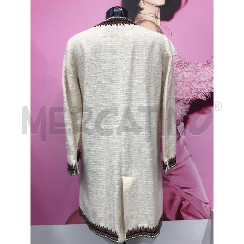 SPOLVERINO DONNA BAZAR BEIGE BOUCLE PROFILI BORCHIETTE  | Mercatino dell'Usato Roma somalia 3