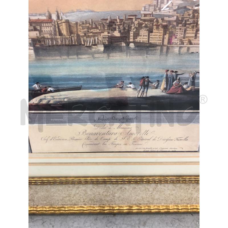 STAMPA PORTA DI NAPOLICORNICE BEIGE/ORO 95X67  | Mercatino dell'Usato Roma somalia 2