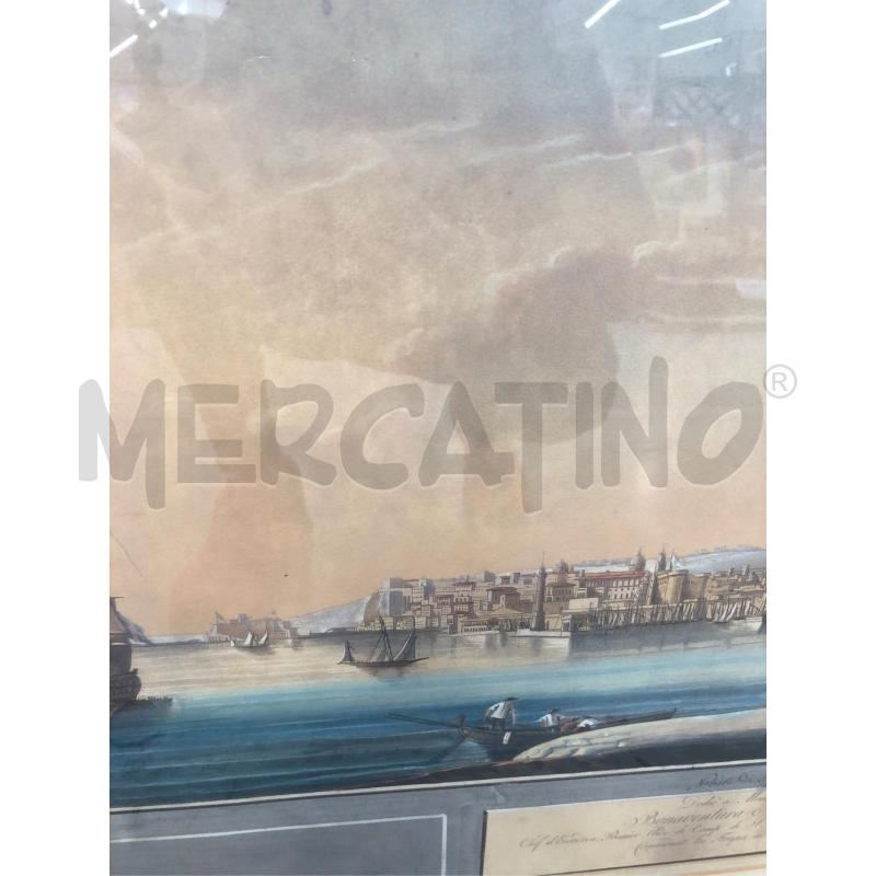 STAMPA PORTA DI NAPOLICORNICE BEIGE/ORO 95X67  | Mercatino dell'Usato Roma somalia 3