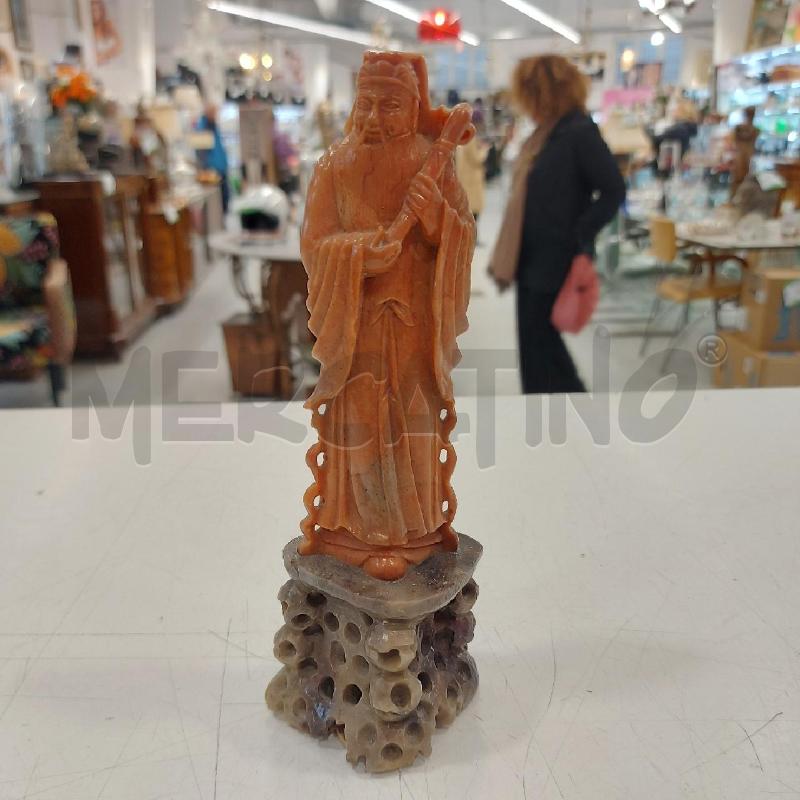 STATUINA PIETRA ARANCIO SAGGIO ORIENTALE | Mercatino dell'Usato Roma somalia 1