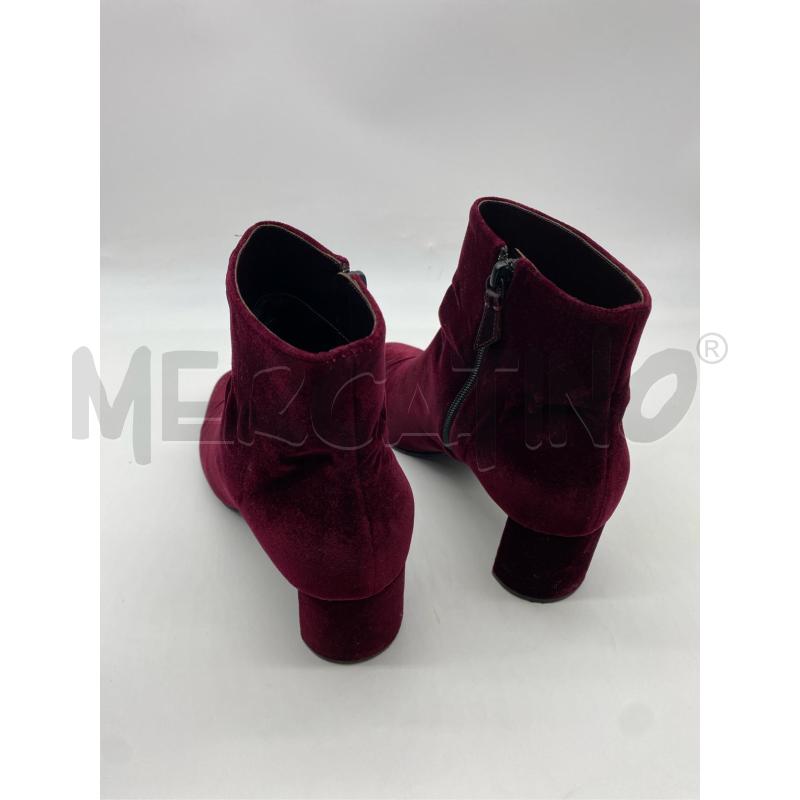 STIVALETTI DONNA CASADEI BORDEAUX VELLUTO  | Mercatino dell'Usato Roma somalia 2