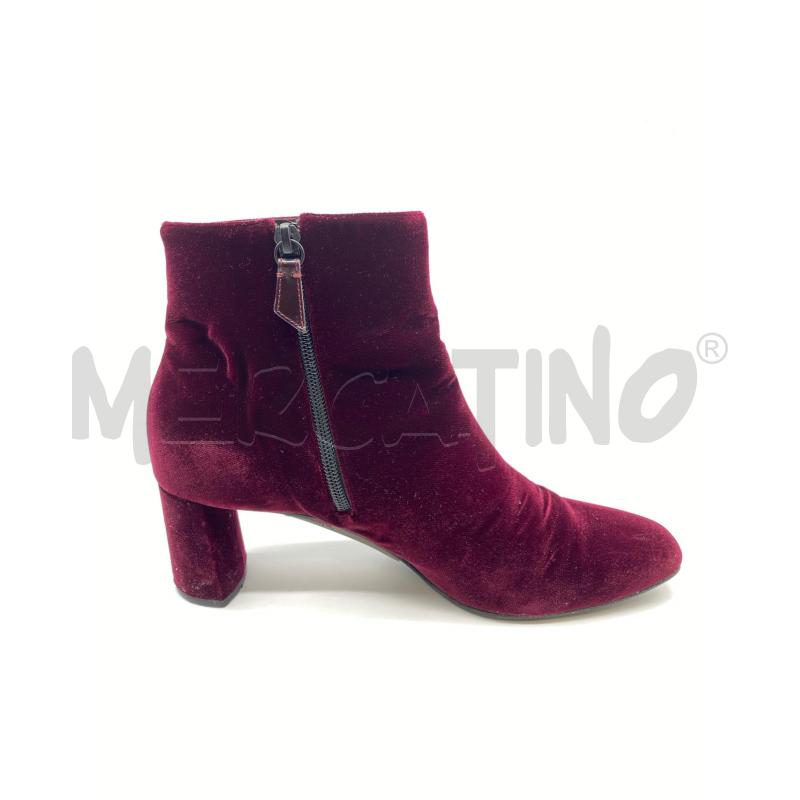 STIVALETTI DONNA CASADEI BORDEAUX VELLUTO  | Mercatino dell'Usato Roma somalia 4