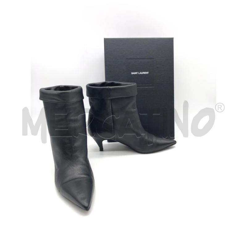 STIVALETTI DONNA SAINT LAURENT NERI KITTEN HEEL  | Mercatino dell'Usato Roma somalia 1