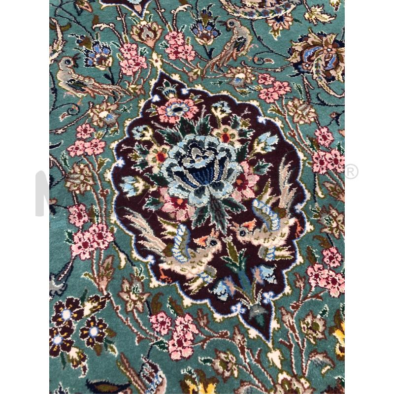 TAPPETO ESFAHAN SETA 170X108 VERDE | Mercatino dell'Usato Roma somalia 3
