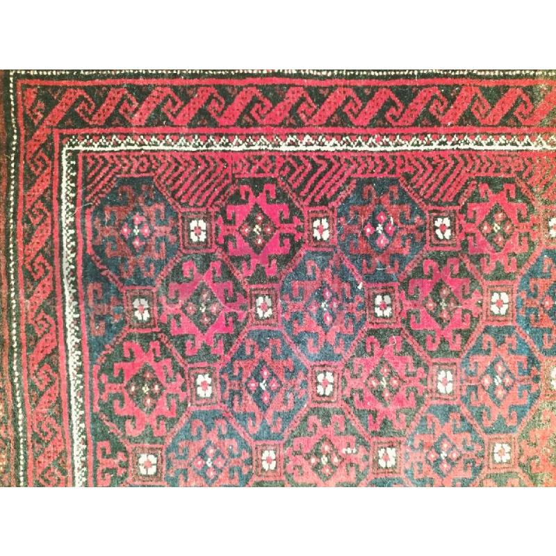 TAPPETO ROMBI ROSSO/BLU  | Mercatino dell'Usato Roma somalia 2