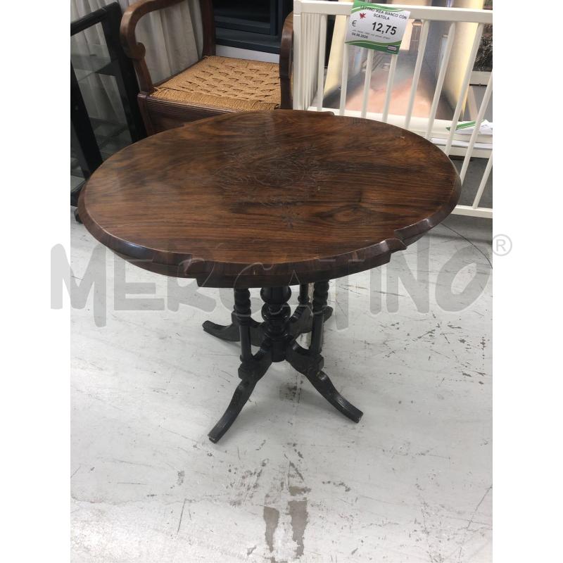 TAVOLINO OVALE GAMBE NERE  1/C DA RIV | Mercatino dell'Usato Roma somalia 1