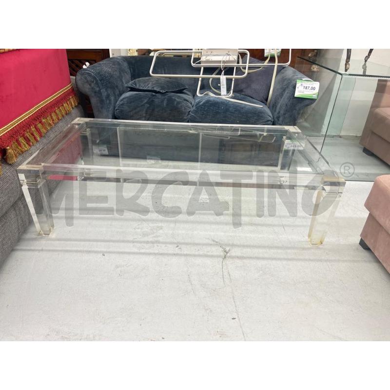 TAVOLINO SALOTTO PLEV VETRO RETT | Mercatino dell'Usato Roma somalia 1