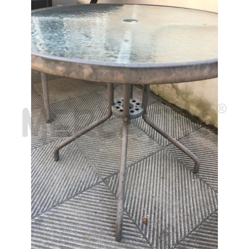 TAVOLINO TONDO FERRO PIANO VETRO | Mercatino dell'Usato Roma somalia 3