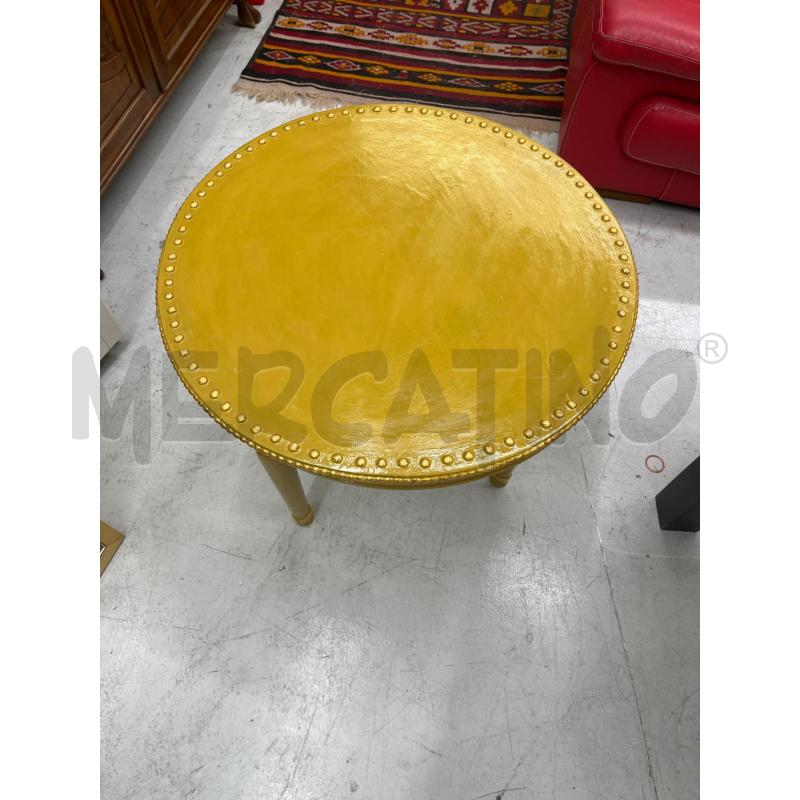 TAVOLINO  GIALLO TONDO  | Mercatino dell'Usato Roma somalia 2