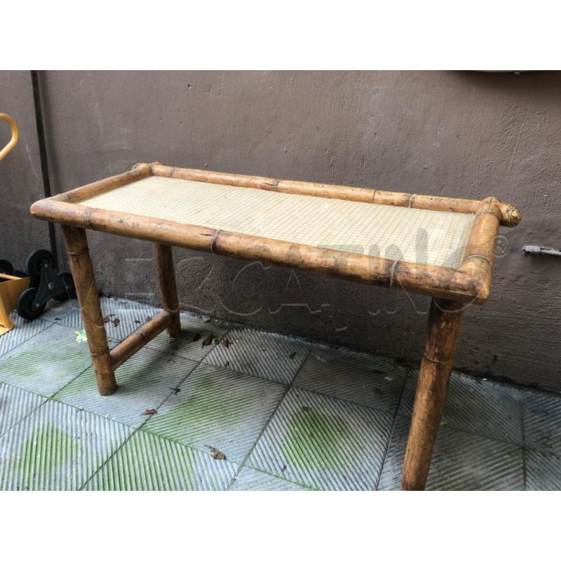 TAVOLO RETT. T.BAMBOO PIANO STOFFA | Mercatino dell'Usato Roma somalia 1