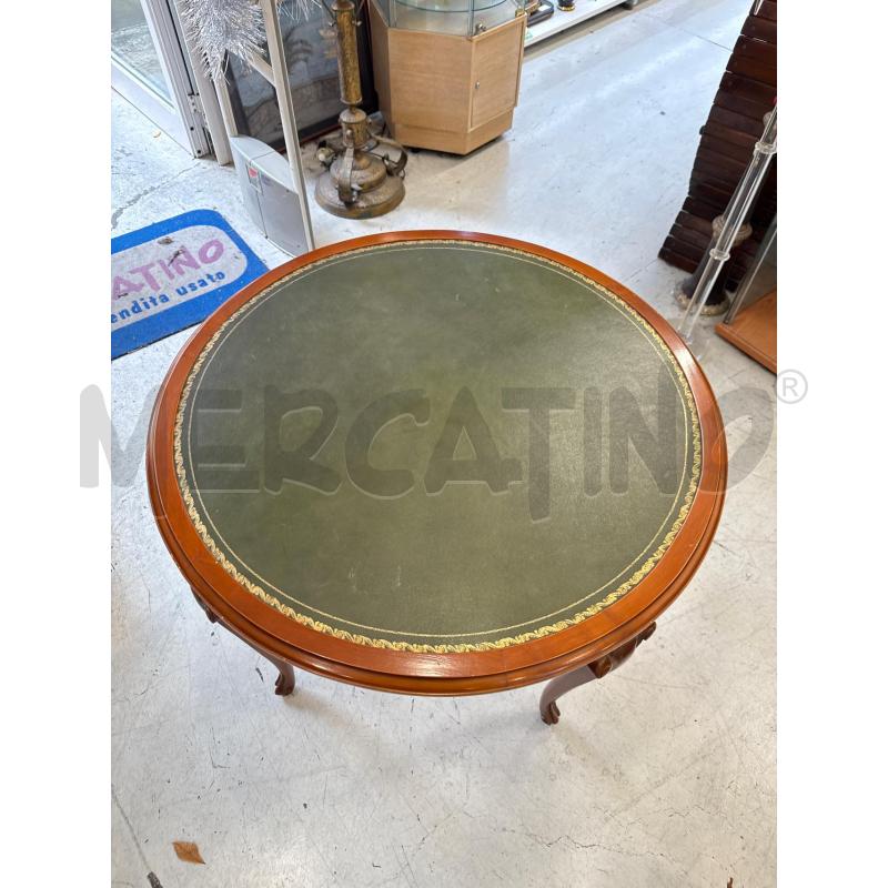 TAVOLO TONDO DA GIOCO PELLE VERDE CASSETI | Mercatino dell'Usato Roma somalia 2
