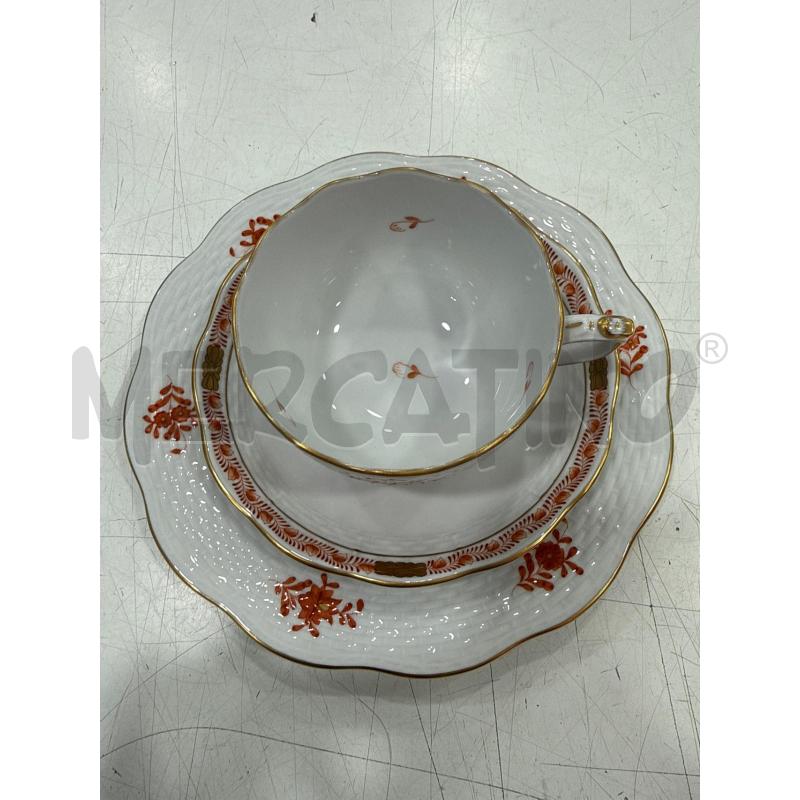 TAZZA APPONY ARANCIONE HEREND | Mercatino dell'Usato Roma somalia 3