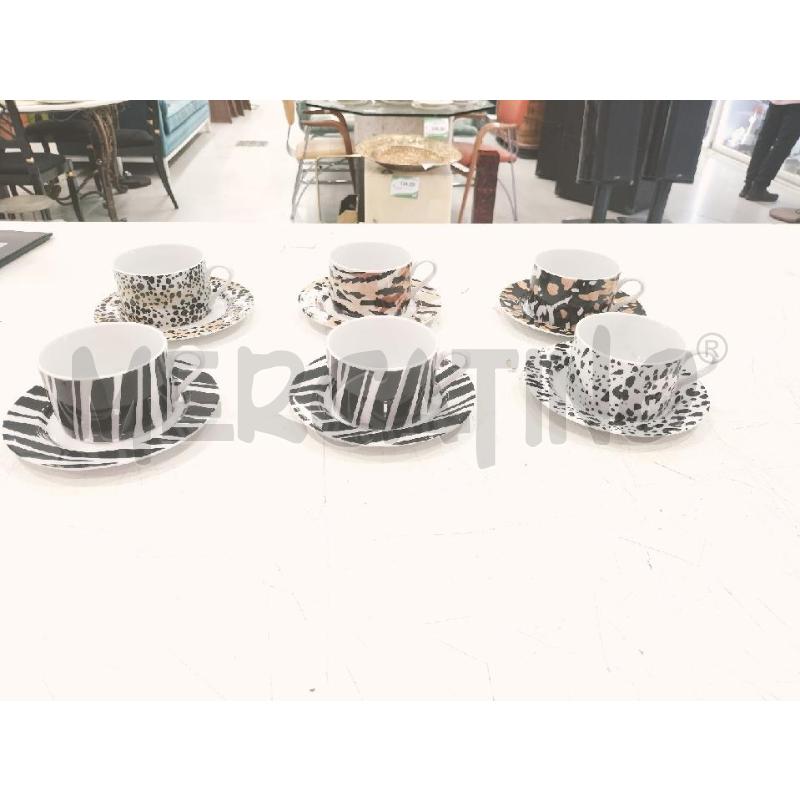 TAZZE CER ANIMALIER 6PZ | Mercatino dell'Usato Roma somalia 1