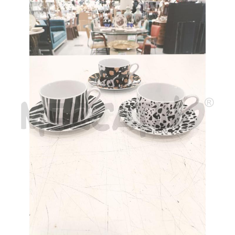TAZZE CER ANIMALIER 6PZ | Mercatino dell'Usato Roma somalia 3