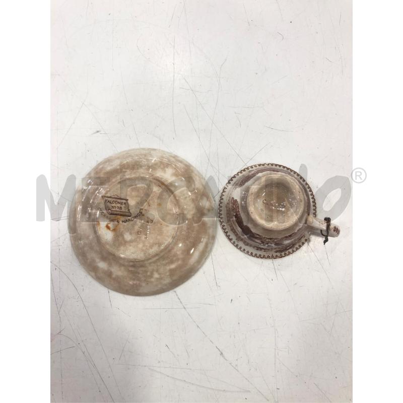 TAZZINA CAFFE DA COLLEZIONE DISEGNI MARRONI | Mercatino dell'Usato Roma somalia 3