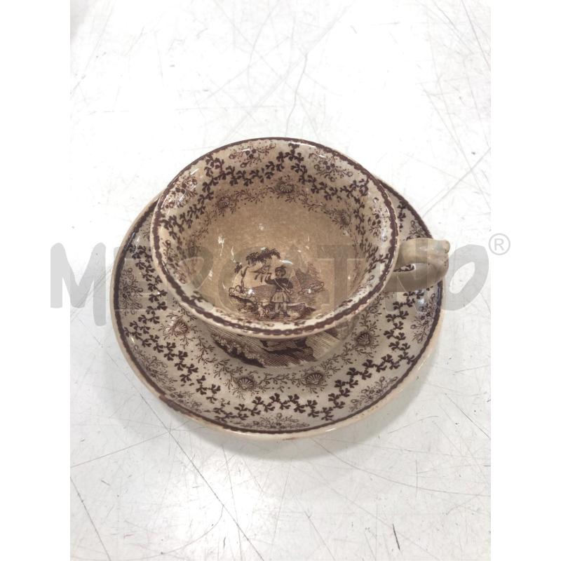 TAZZINA CAFFE DA COLLEZIONE DISGNI MARRONI | Mercatino dell'Usato Roma somalia 1