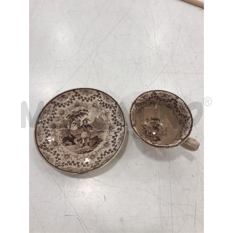 TAZZINA CAFFE DA COLLEZIONE DISGNI MARRONI | Mercatino dell'Usato Roma somalia 2
