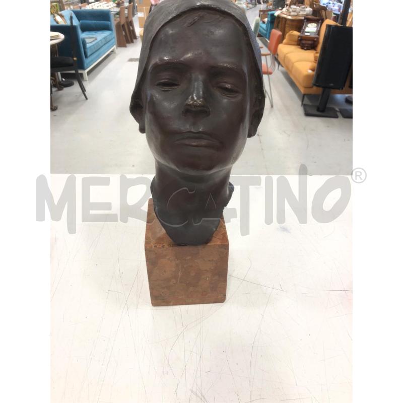 TESTA BRONZO SCUGNIZZO NAPOLETANO  | Mercatino dell'Usato Roma somalia 1