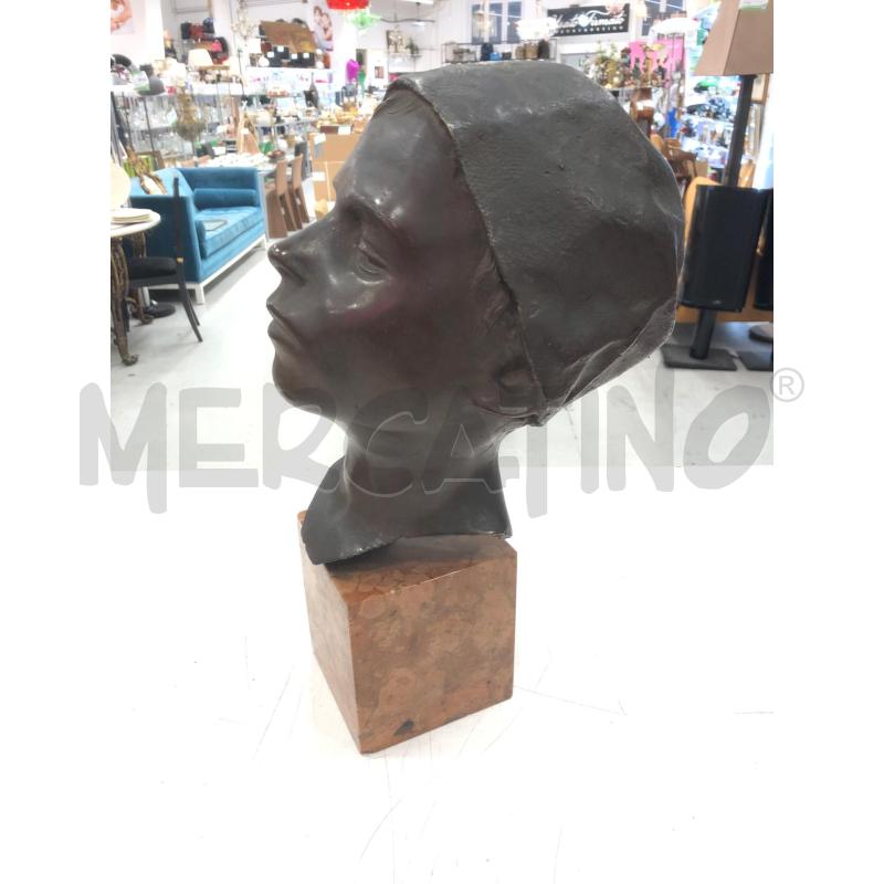 TESTA BRONZO SCUGNIZZO NAPOLETANO  | Mercatino dell'Usato Roma somalia 2