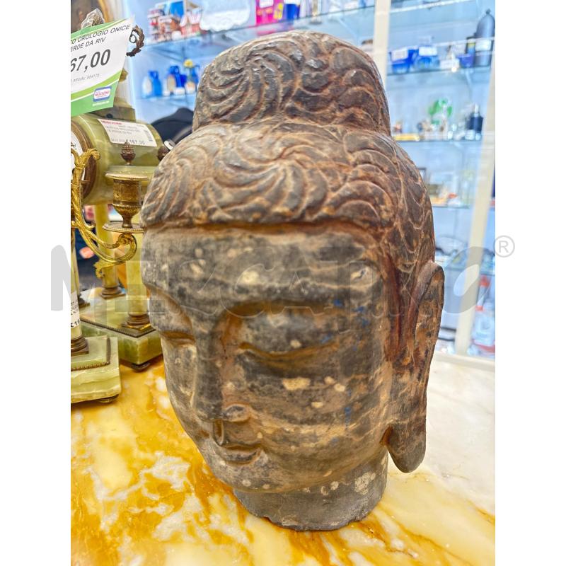 TESTA BUDDHA PIETRA  | Mercatino dell'Usato Roma somalia 1