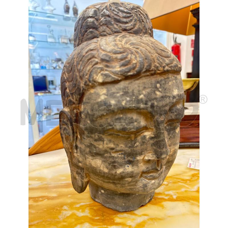 TESTA BUDDHA PIETRA  | Mercatino dell'Usato Roma somalia 2