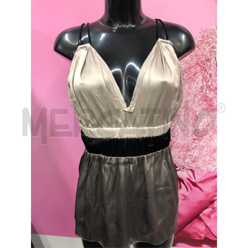 TOP LANVIN SETA TORTORA FASCIA NERA  | Mercatino dell'Usato Roma somalia 1