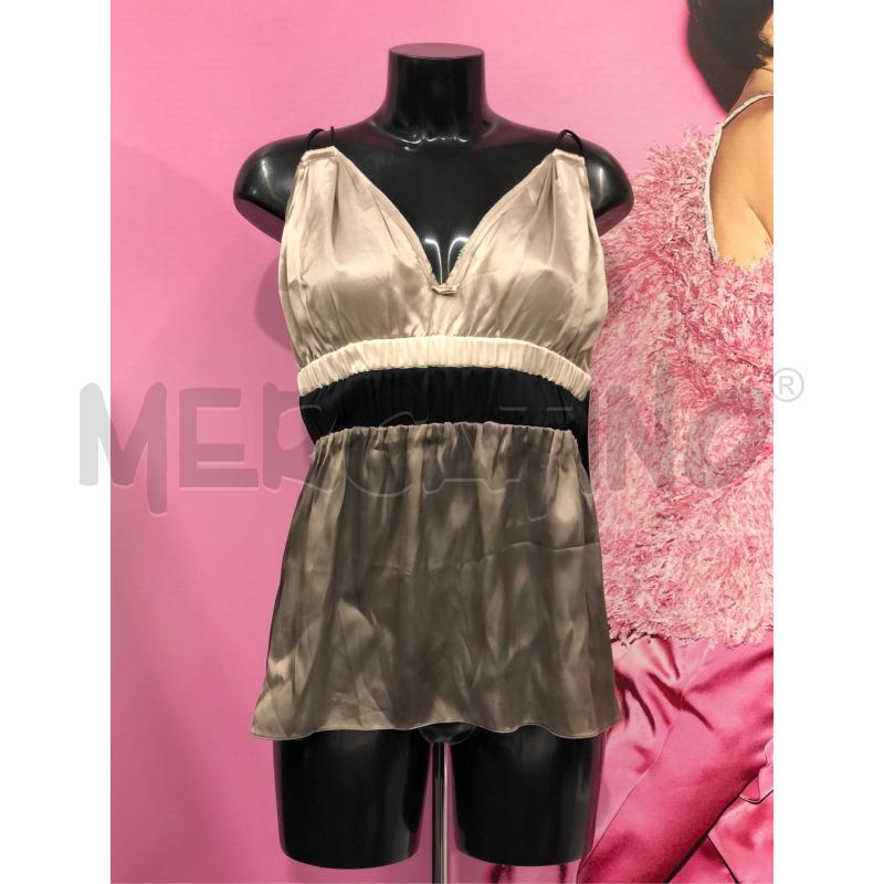 TOP LANVIN SETA TORTORA FASCIA NERA  | Mercatino dell'Usato Roma somalia 4