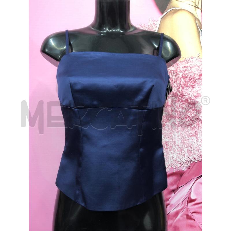 TOP LUISA SPAGNOLI BLU LUCIDO NEW  | Mercatino dell'Usato Roma somalia 1