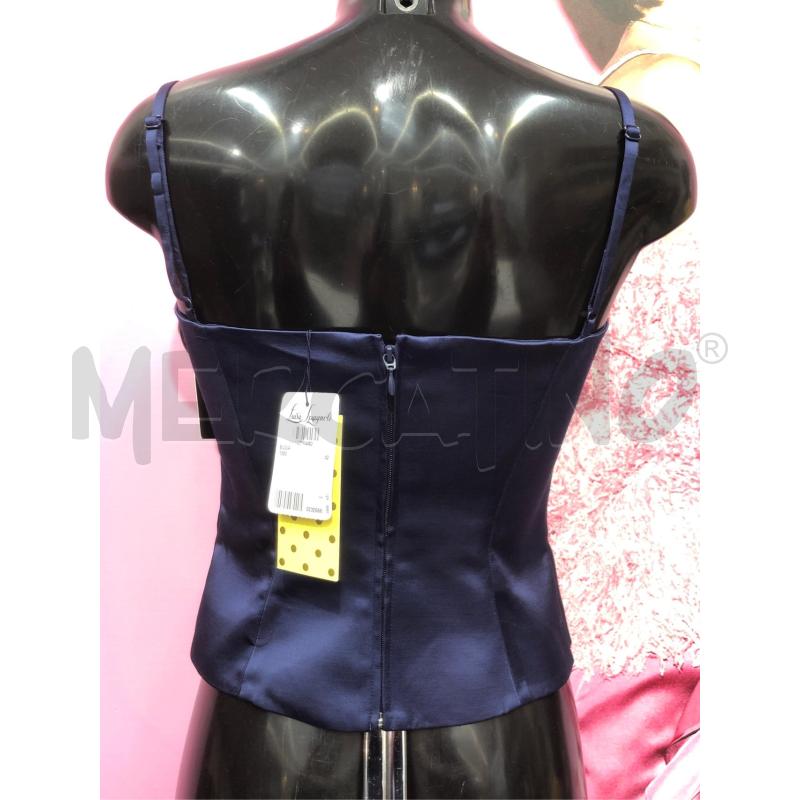TOP LUISA SPAGNOLI BLU LUCIDO NEW  | Mercatino dell'Usato Roma somalia 3