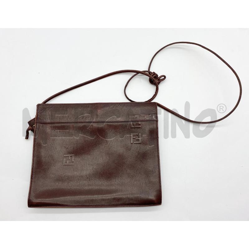 TRACOLLA DONNA FENDI SAS MARRONE VINTAGE RIGHINE  | Mercatino dell'Usato Roma somalia 1
