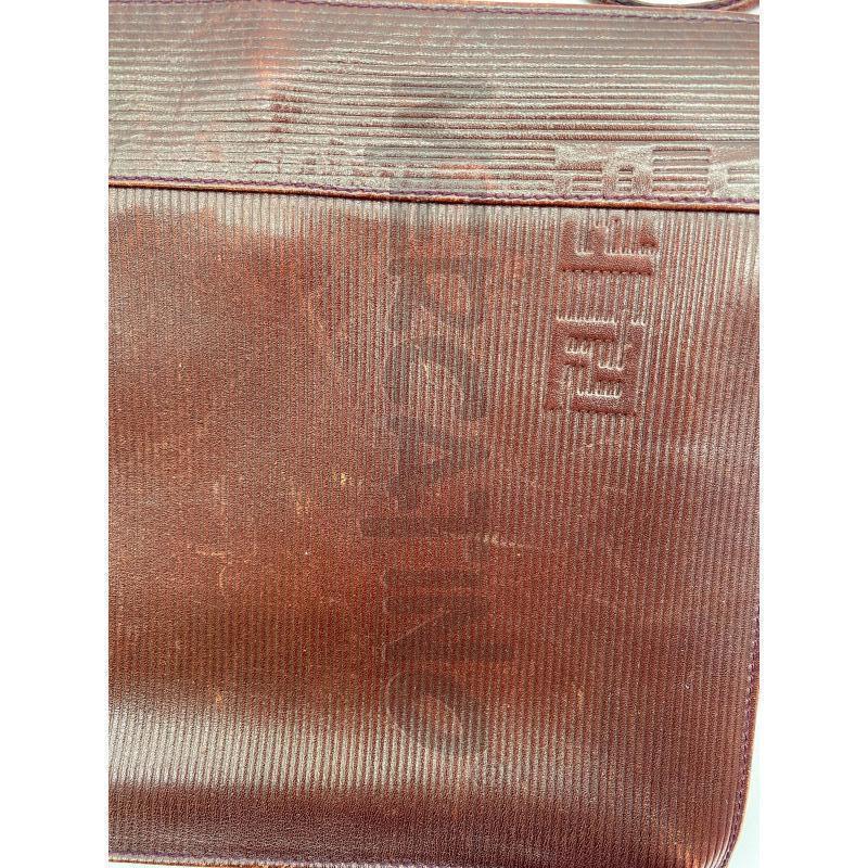 TRACOLLA DONNA FENDI SAS MARRONE VINTAGE RIGHINE  | Mercatino dell'Usato Roma somalia 5