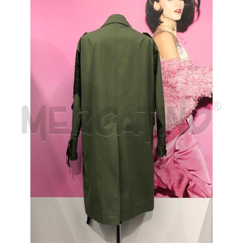 TRENCH DONNA DSQUARED2 VERDE PROFILI NERI | Mercatino dell'Usato Roma somalia 4